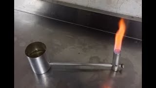 Alcohol burner with remote feeding [upl. by Kahler]