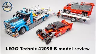 LEGO Technic 42098 B model speed build and detailed review [upl. by Imrots]