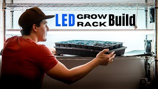 How to Build an LED Grow Light Rack for vegetable seedlings and micro greens [upl. by Sirromal]