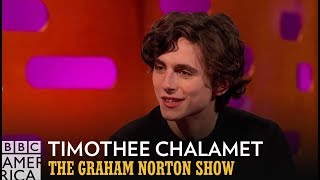 Timothée Chalamets Secret Rap Video  The Graham Norton Show  BBC America [upl. by Ailem]