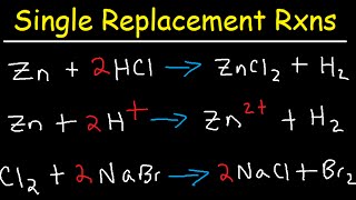 Single Replacement Reactions and Net Ionic Equations [upl. by Meehahs563]