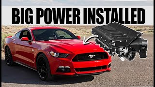 Mustang 50 Whipple Supercharger install part 1 [upl. by Elocal]