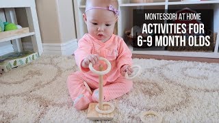 MONTESSORI AT HOME Activities for Babies 69 Months [upl. by Eteragram]