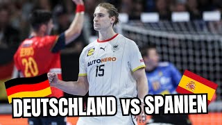 Deutschland vs Spanien Handball Länderspiel [upl. by Ahseital]