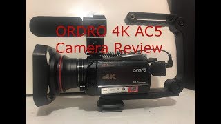 Ordro 4K AC5  AC3 Camera Review [upl. by Grane]