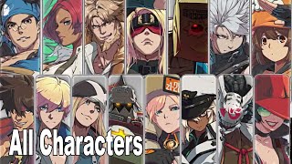 Guilty Gear Strive  All Characters Trailers Initial Roster HD 1080P [upl. by Herahab271]