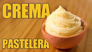 Cómo hacer CREMA PASTELERA  3 pasos [upl. by Kcirdec]