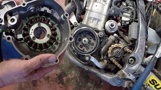 DRZ400S Stator install [upl. by Harwill]