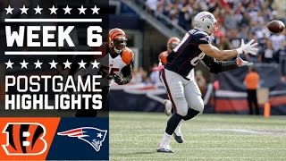 Bengals vs Patriots  NFL Week 6 Game Highlights [upl. by Dollie]