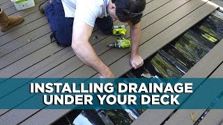 How to Install an UnderDeck Drainage System  Todays Homeowner with Danny Lipford [upl. by Niriam464]