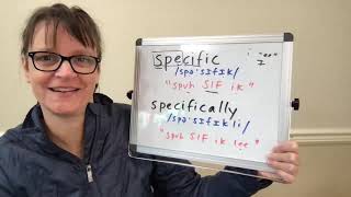 How to Pronounce Specific and Specifically [upl. by Adamsen]