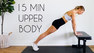 INTENSE AT HOME UPPER BODY WORKOUT No Equipment [upl. by Arvie]