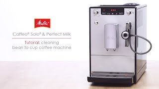 ® Solo® amp Perfect Milk  Tutorial cleaning bean to cup coffee machine [upl. by Oiluig156]