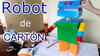 ¡Hagamos un ROBOT DE CARTÓN  Tutorial [upl. by Enilarak]