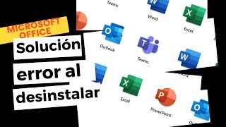 Cómo solucionar error al desinstalar office RESUELTO [upl. by Yeldud]