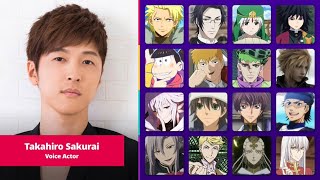 Seiyuu Takahiro Sakurai Voice Acting Role Miyuki Kazuya Tomioka Giyuu Etc [upl. by Celin]