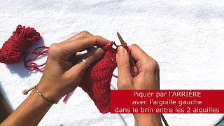 Augmentation Intercalaire à Droite au Tricot [upl. by Jaqitsch]