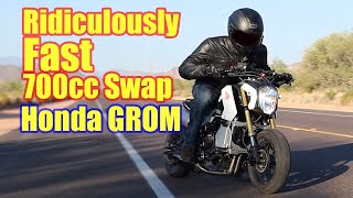 The 700CC Honda Grom FIRST RIDE [upl. by Imoyaba]