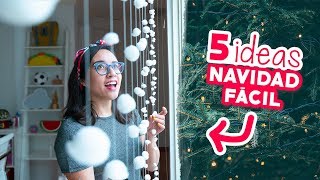 5 DECORACIONES NAVIDEÑAS que NECESITAS en TU CASA 😱🎄Craftingeek [upl. by Hairom396]