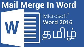 Mail Merge in Microsoft Word in Tamil [upl. by Crescin544]