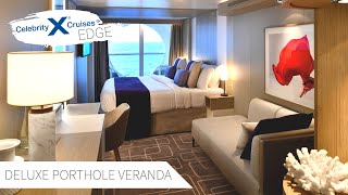 Deluxe Porthole View with Veranda  Celebrity Edge Full Walkthrough Tour amp Review 4K  2021 [upl. by Schnapp]