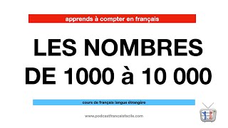 french numbers de 1000 à 10000 [upl. by Parrish657]