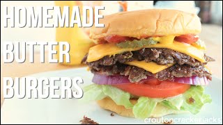 Homemade ButterBurgers The Culvers Way  Butter Burger Deluxe Recipe [upl. by Arutak]