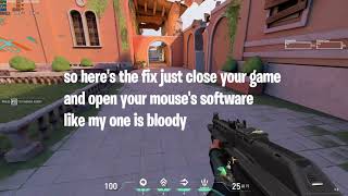 Valorant  How To Fix Your Mouse Not Working Correctly After Launching Valorant [upl. by Medorra]