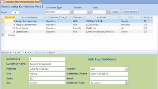 Access How to Create Search Form Using Combo box Part 1 [upl. by Adriel354]