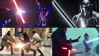 All Lightsaber Duels In Star Wars UPDATED 2022 [upl. by Nodnnarb]