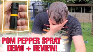 POM OC Pepper Spray Review  Tips amp Demonstration [upl. by Loats]