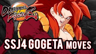 Dragon Ball FighterZ  Super Saiyan 4 Gogeta Moves Combos DLC 13 [upl. by Laughlin]