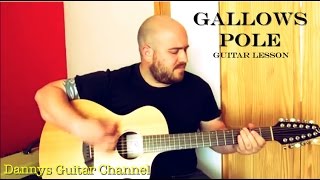 Gallows Pole  Led Zeppelin version  Guitar Lesson  Breedlove Atlas 12 string guitar [upl. by Mildrid875]