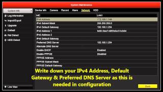 HIKVISION NVRDVR NETWORK SETUP [upl. by Theone600]