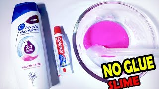 No GLUE  2018 How to make Shampoo and Toothpaste Slime [upl. by Chicoine]