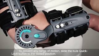 How To Apply  Hinged Post OP Elbow Brace by Orthomen [upl. by Asyar371]