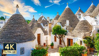 Alberobello Italy 🇮🇹 4K Puglia Walking Tour 2024 [upl. by Joye]