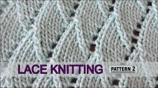 Overlapping Waves  Lace Knitting Pattern 2 [upl. by Ahsiym]