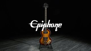 Epiphone Viola Bass Vintage Sunburst  Gear4music demo [upl. by Piers]