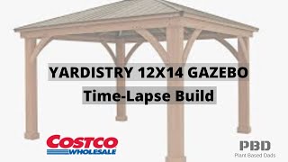 DIY Yardistry 12X14 Gazebo Installation Timelapse [upl. by Lotsirhc]