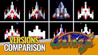 GALAGA 🚀 VERSIONS Comparison ▶ EVOLUTION through its PORTS [upl. by Haisej912]