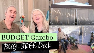 Budget Gazebo  5 Hour Install on Deck DIY Awesome over 50 [upl. by Sheba929]