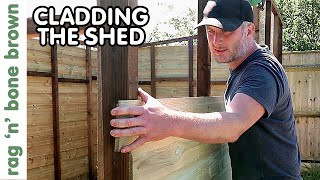 Cladding The Shed With Shiplap PART 4 SHED BUILD PROJECT [upl. by Dalis]