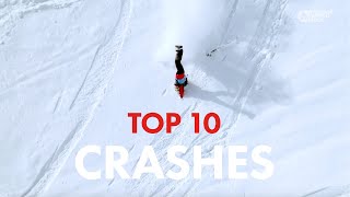 FREERIDE WORLD TOUR  TOP 10 CRASHES ALL TIME [upl. by Haliek519]