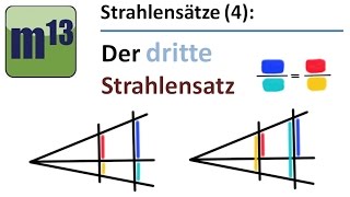 Strahlensätze 4 Dritter Strahlensatz [upl. by Nivle]