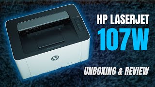 Imprime rápido y fácil HP Laser 107W Unboxing amp Review [upl. by Jaddan]