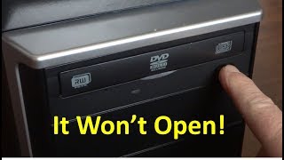 CD or DVD Drive Drawer Wont Open  How to Fix [upl. by Ylebmik]