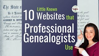 10 LittleKnown Free Genealogy Websites Professionals Use [upl. by Letreece]