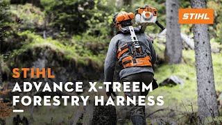 STIHL ADVANCE XTREEm  Forestry harness with adjustable back  Thats Why [upl. by Annhej]