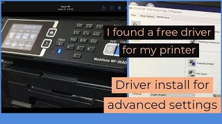 Epson Printer Driver Install  Get Advanced Printer Settings [upl. by Aikaj998]